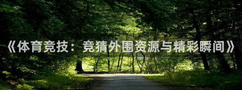 《体育竞技：竞猜外围资源与精彩瞬间》